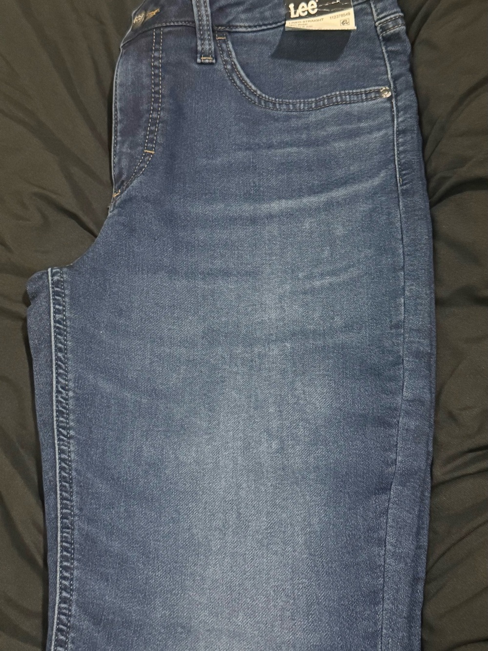 LEE Women's Fleece Lined Jeans Mid-Rise Straight Fit Size 8 Dazzle Me- NWT